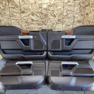 FORD F150 2015-2020 DOOR PANELS CREW CAB SET KING RANCH LEATHER FRONT REAR OEM